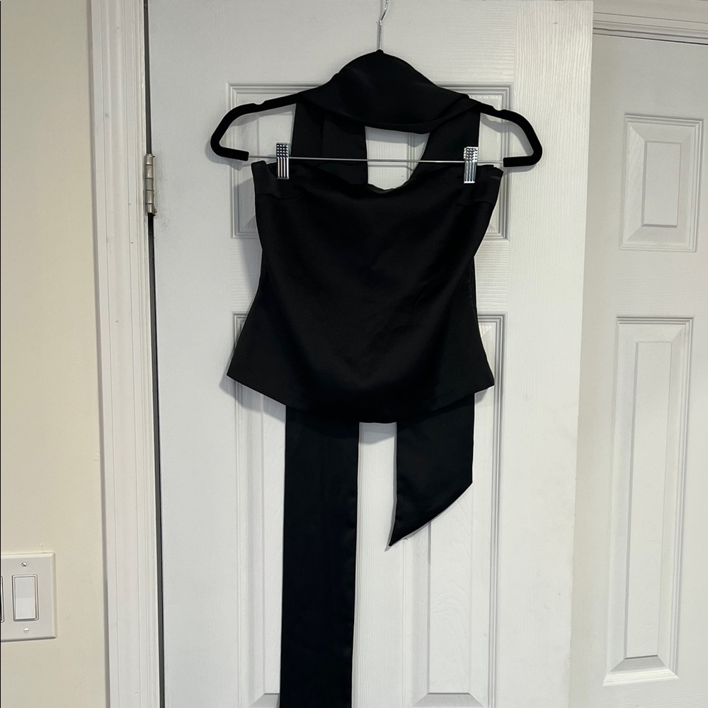 Zara Black Strapless Top